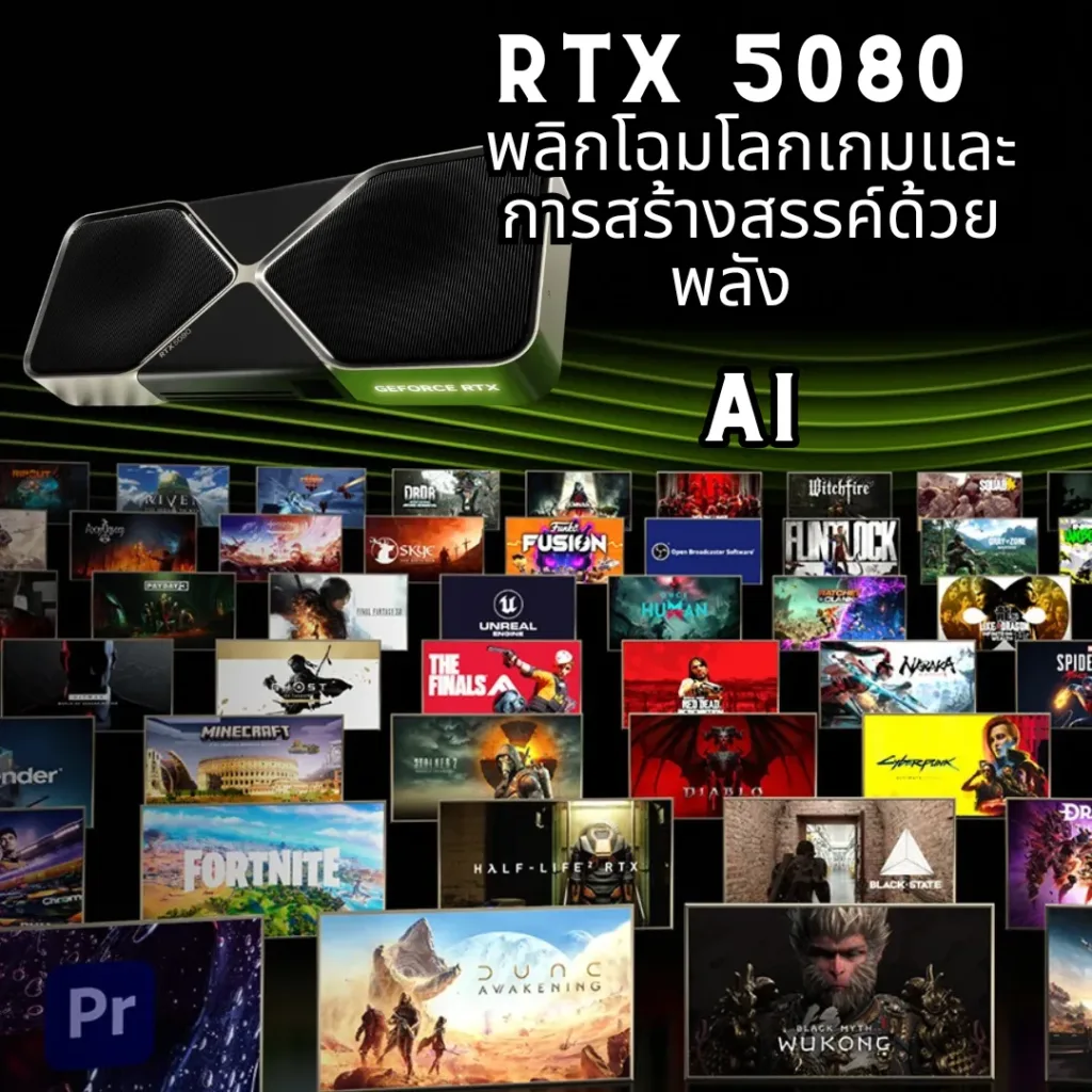 RTX 5080 พลิกโฉมโลกเกมและการสร้างสรรค์ด้วยพลัง AI